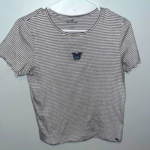 Hollister Striped Butterfly Tee